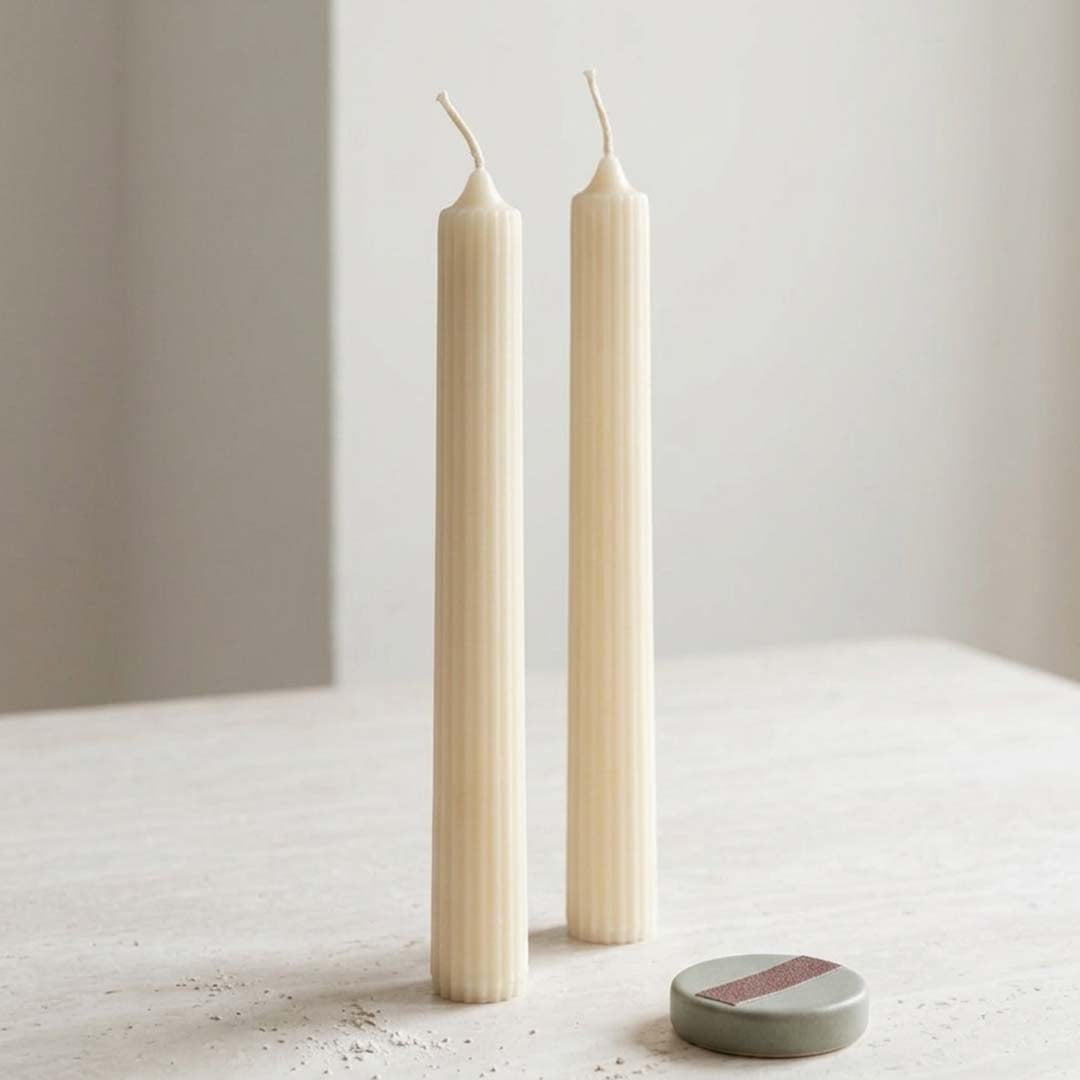 White Vanilla Cloud candle set