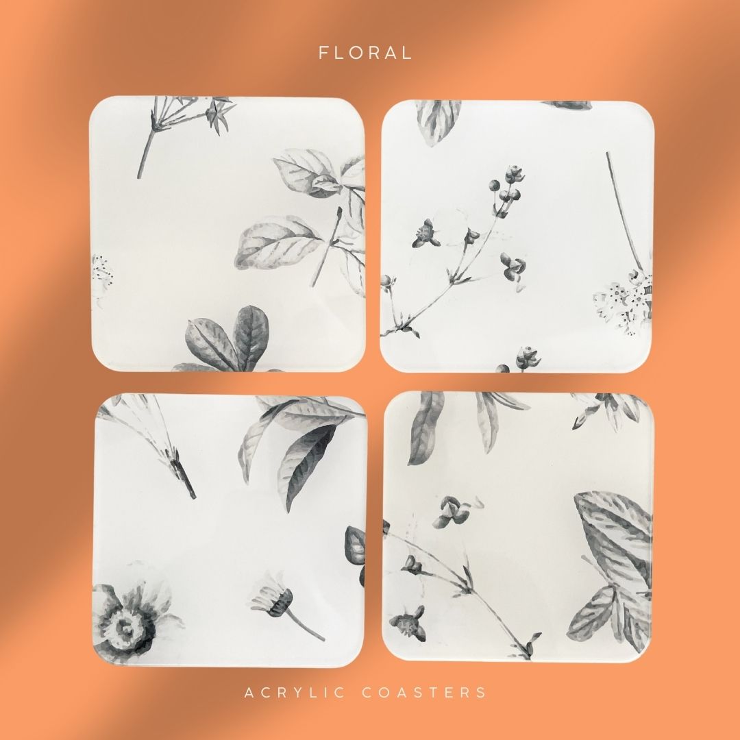 طقم قواعد أكواب Floral finesse
