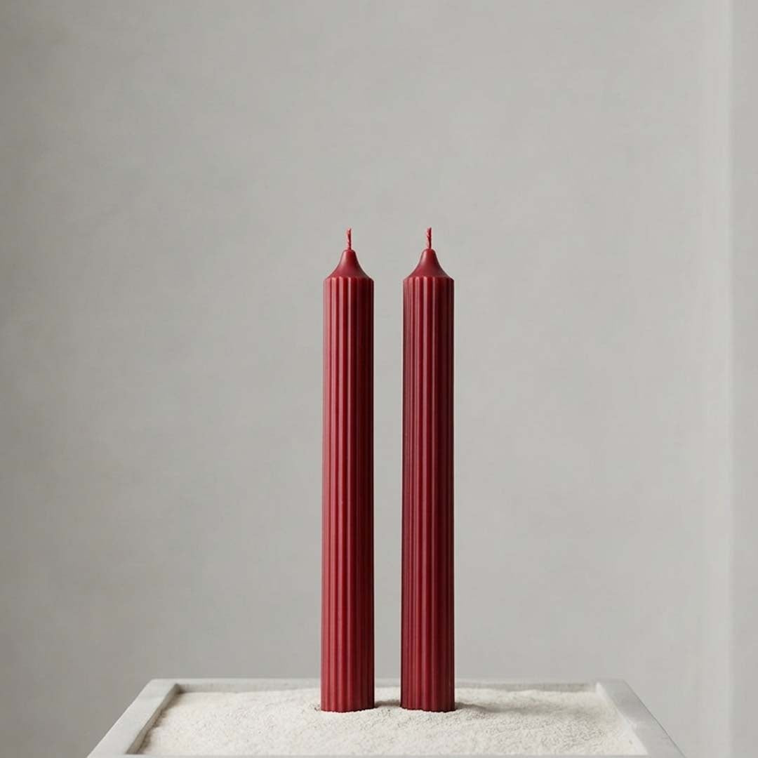 Midnight Red Rouge candle set – Inches Home