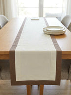 Mocha Layered Table Runner ( 6 to 8 Seaters )