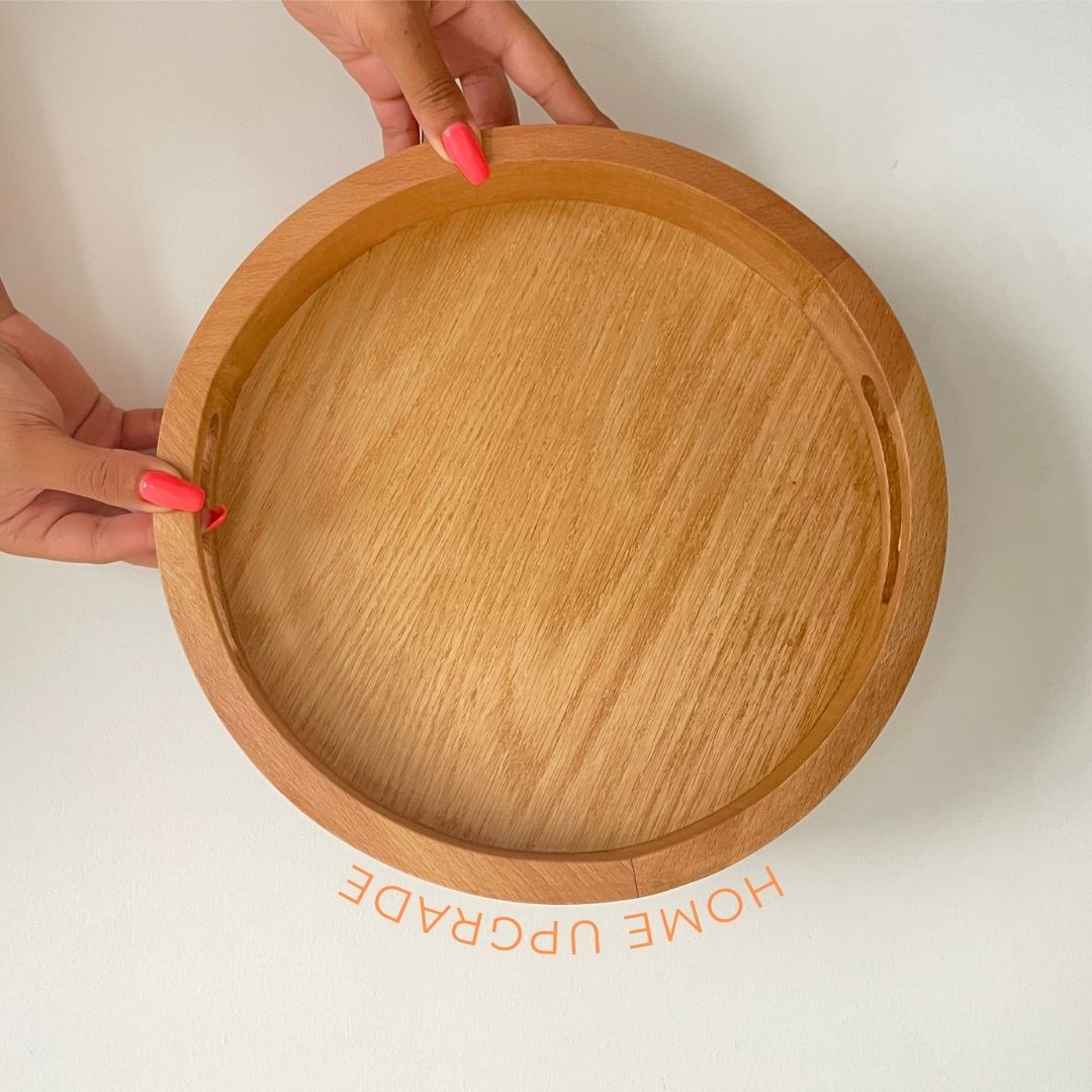 Swirl & Swish wood tray