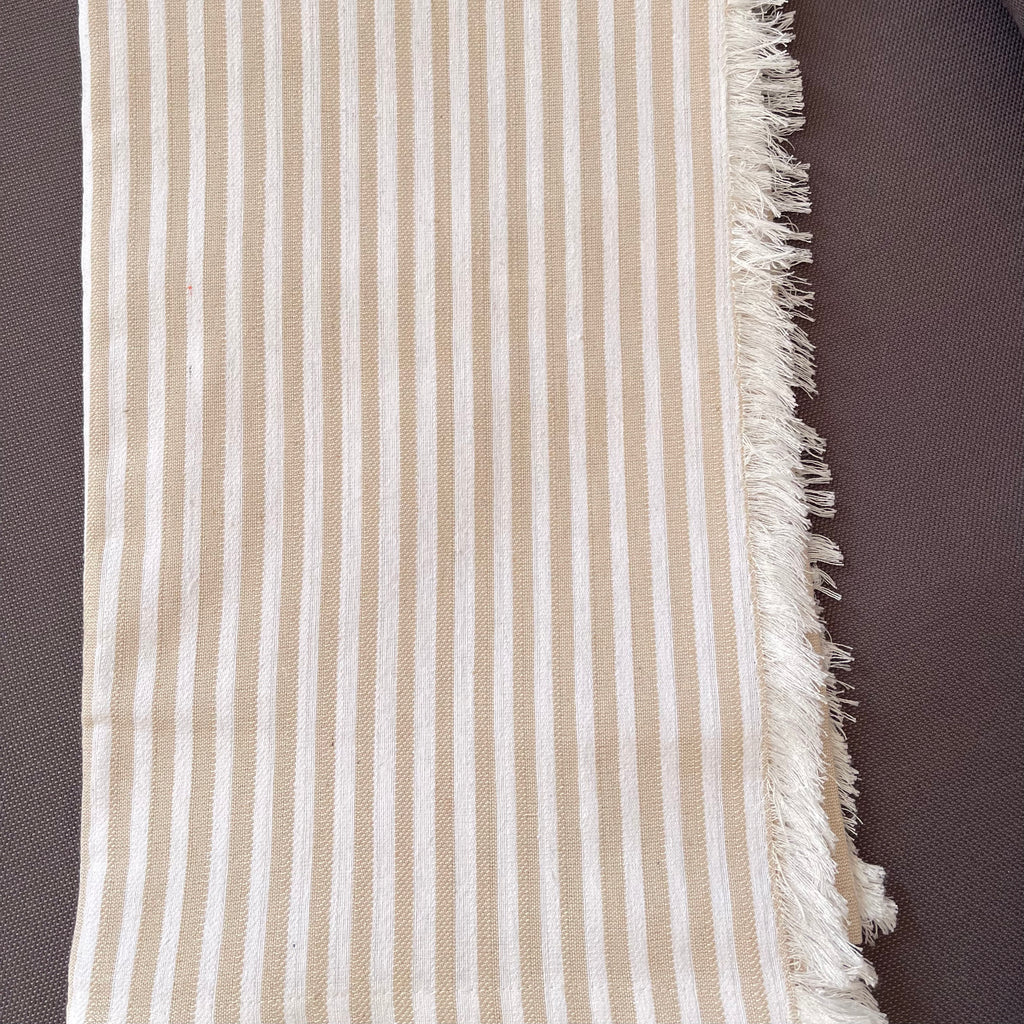 Beige Calm Stripes Sofa Cover