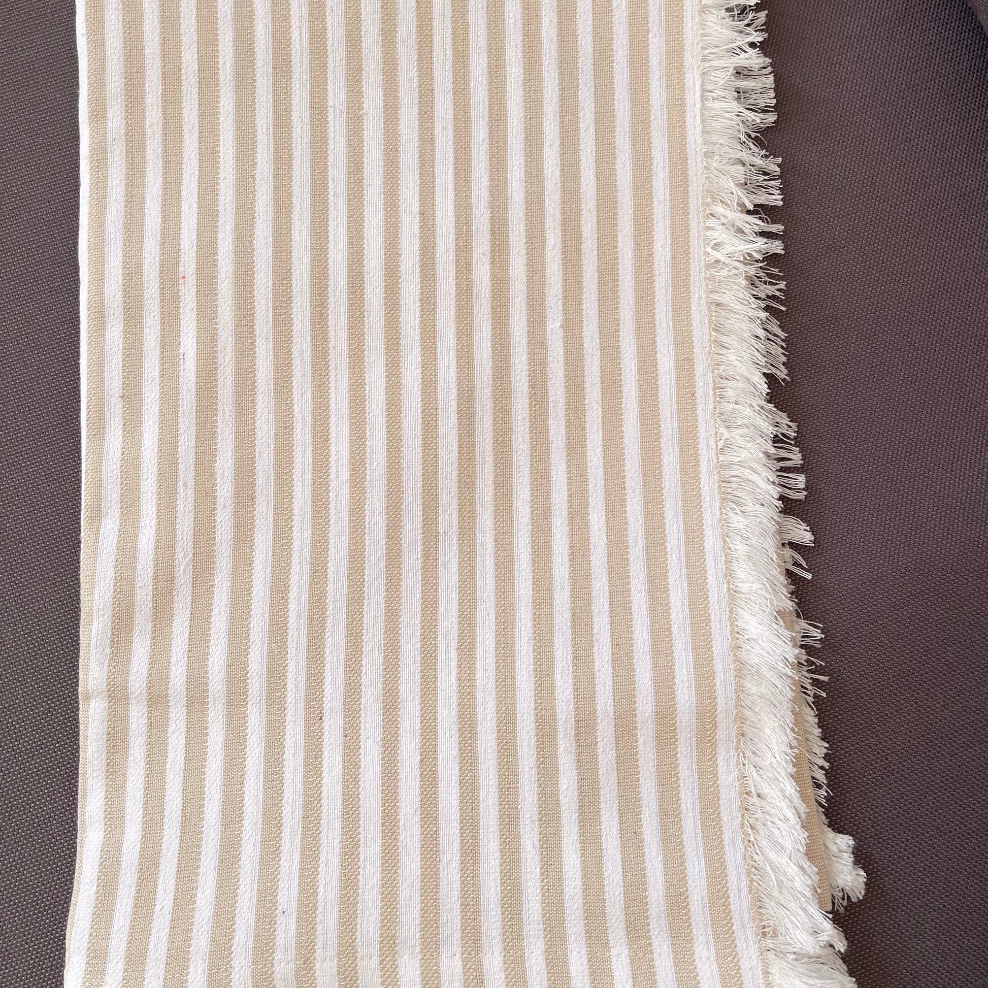 Beige Calm Stripes Sofa Cover