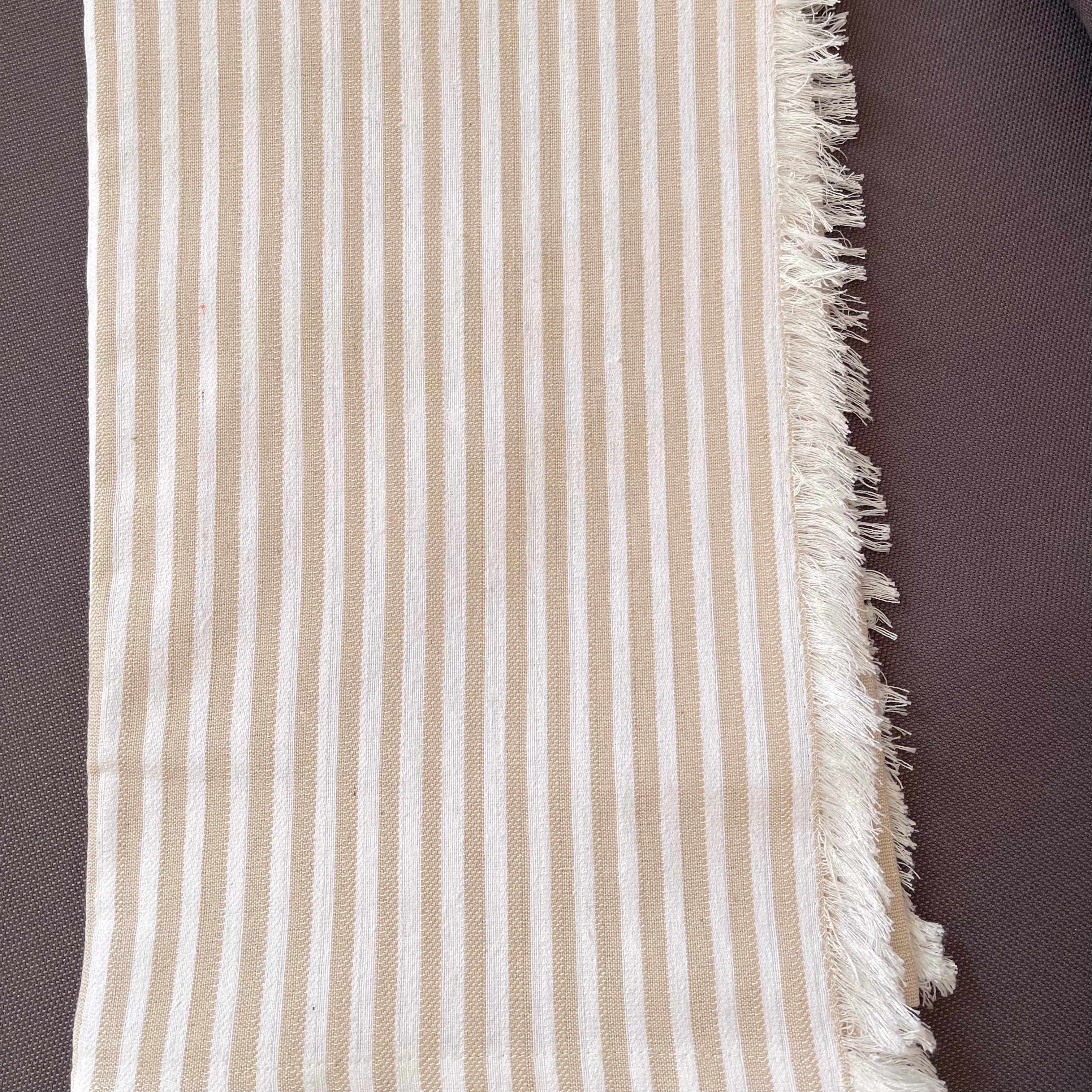 Beige Calm Stripes Sofa Cover