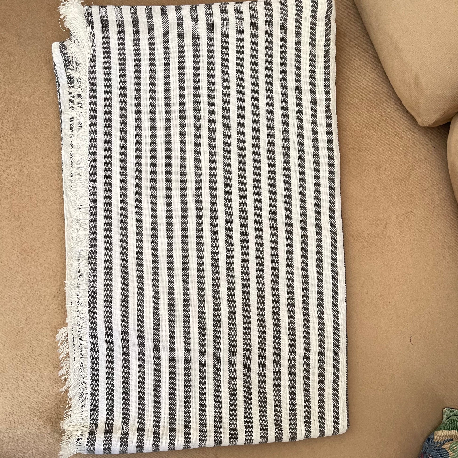 Grey Calm Stripes Sofa Covers
