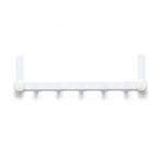 White buttoned edge metal door hanger
