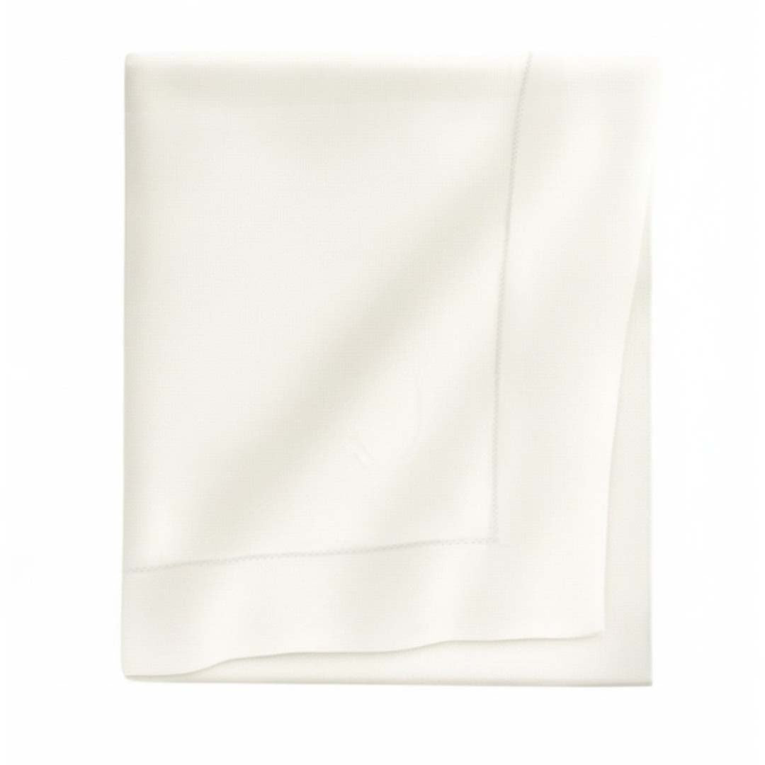 Minimal Off-White Premium Table Cloth (6-Seater) (160 × 245 cm)