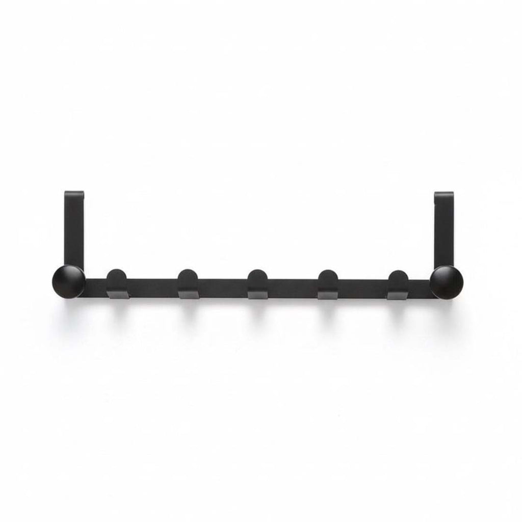 Black buttoned edge metal door hanger