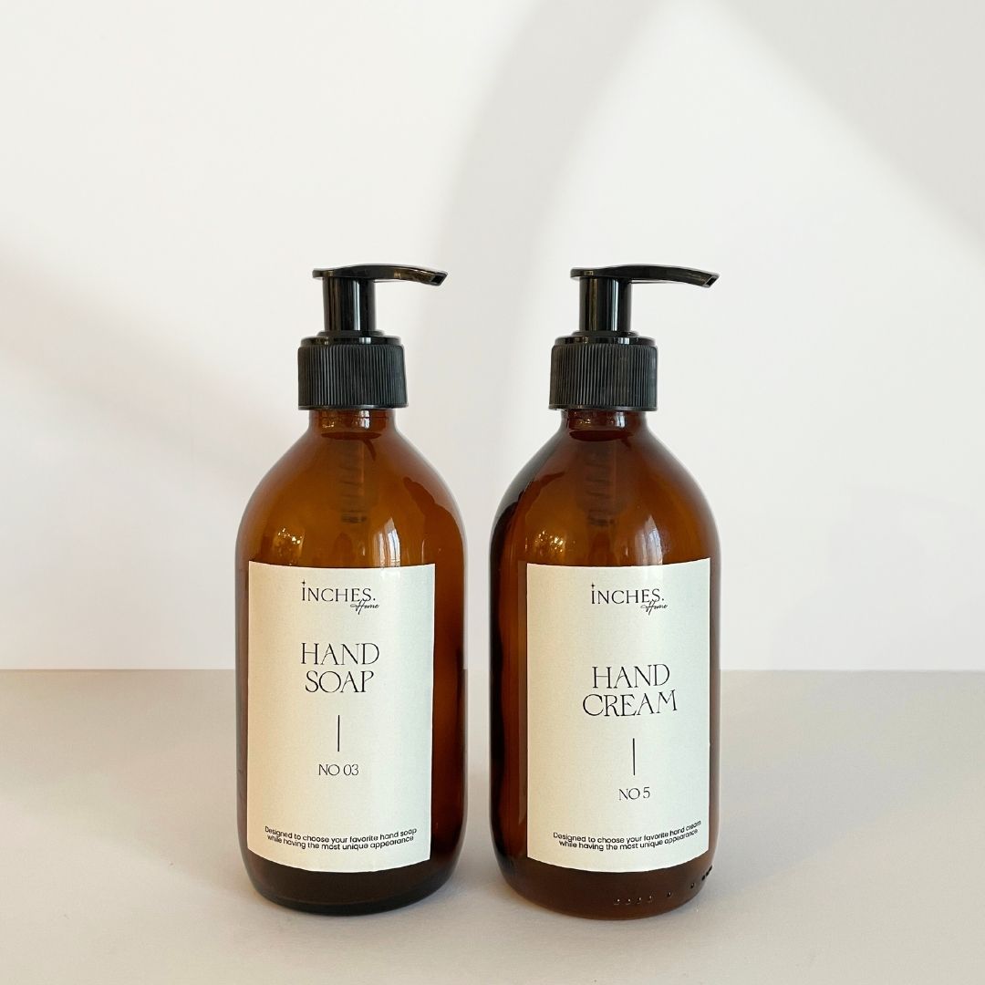 Soap bathroom dispenser set