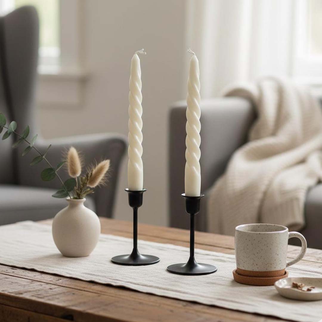 2 Taper Candles