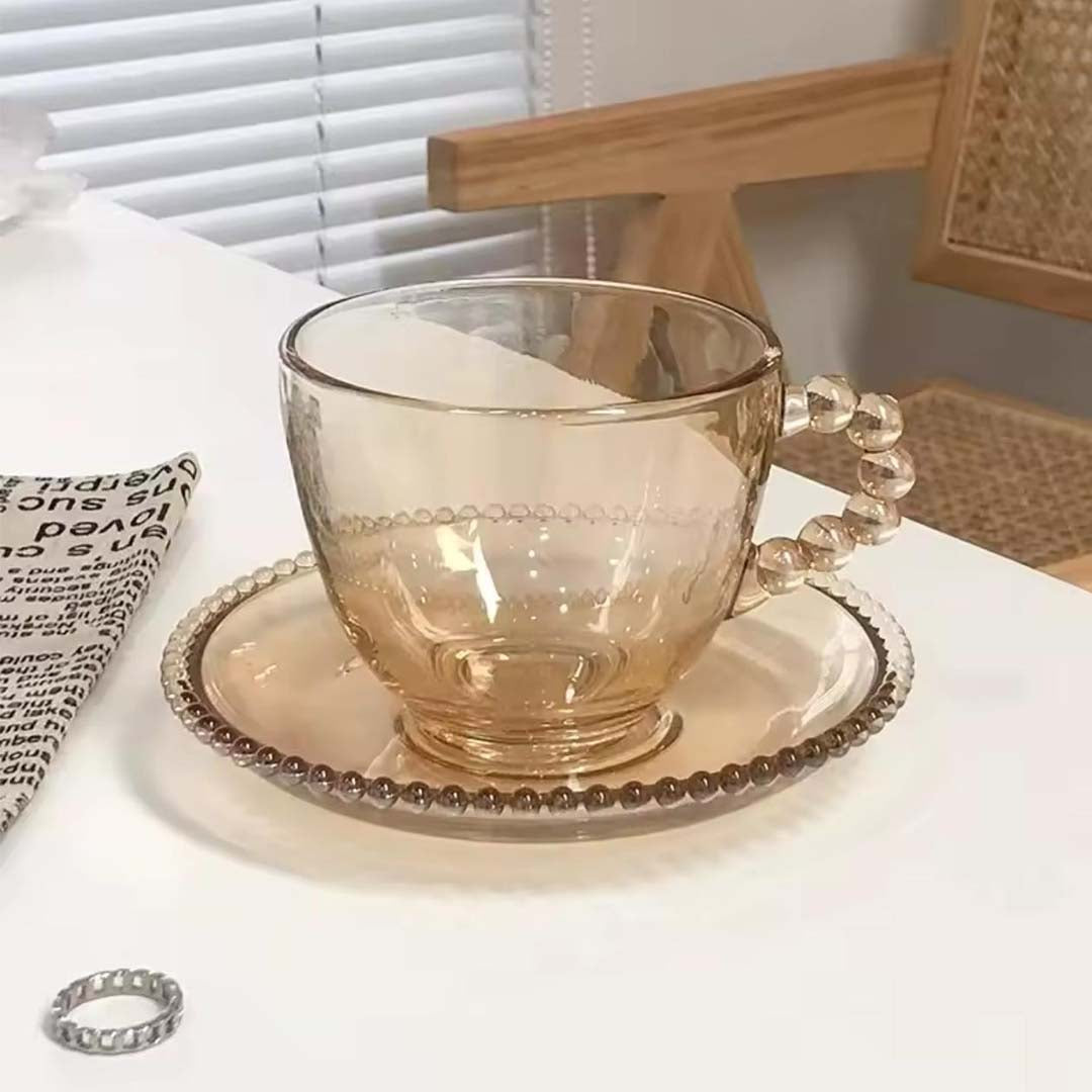 Amber Glass Cup