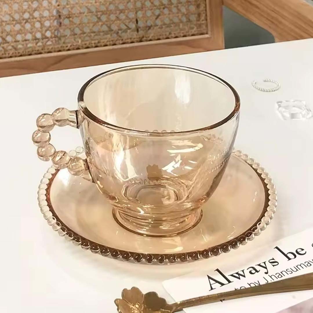 Amber Glass Cup