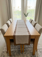 Mocha Layered Table Runner ( 6 to 8 Seaters )