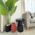 Wayfair wood side table Black