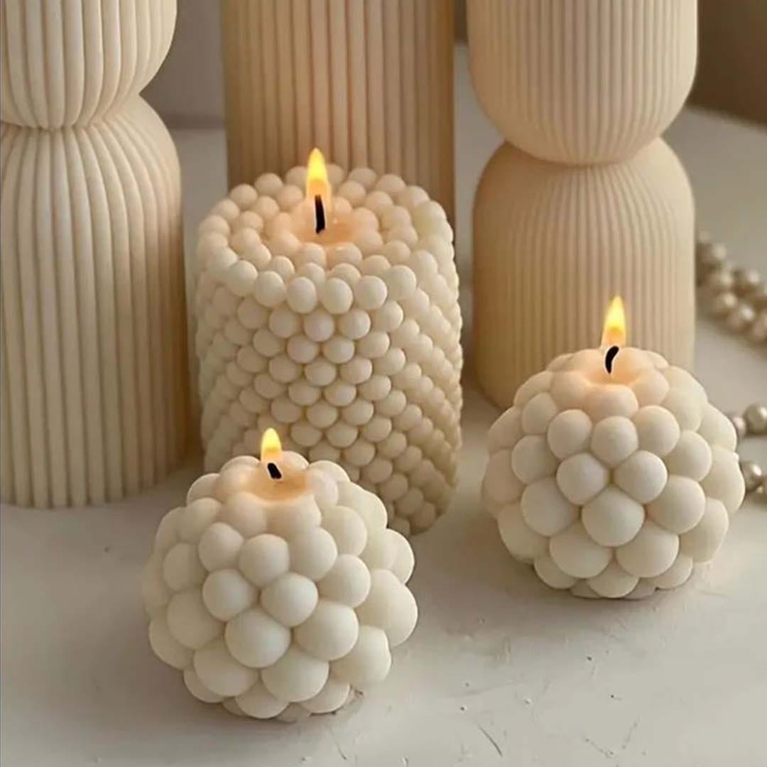 3 Whimsical Glow Candles