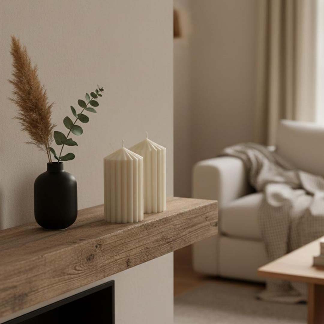 Silo Pillars Candle Set (set of 2)