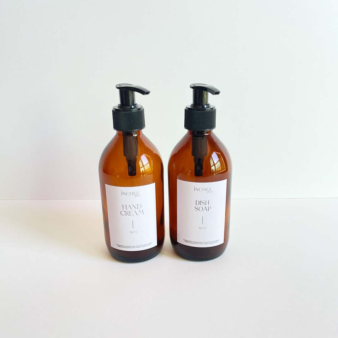 Dish soap kitchen dispenser set
