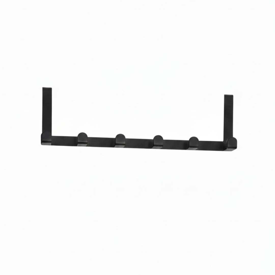 Seamless Metal Door Hook Hanger Black