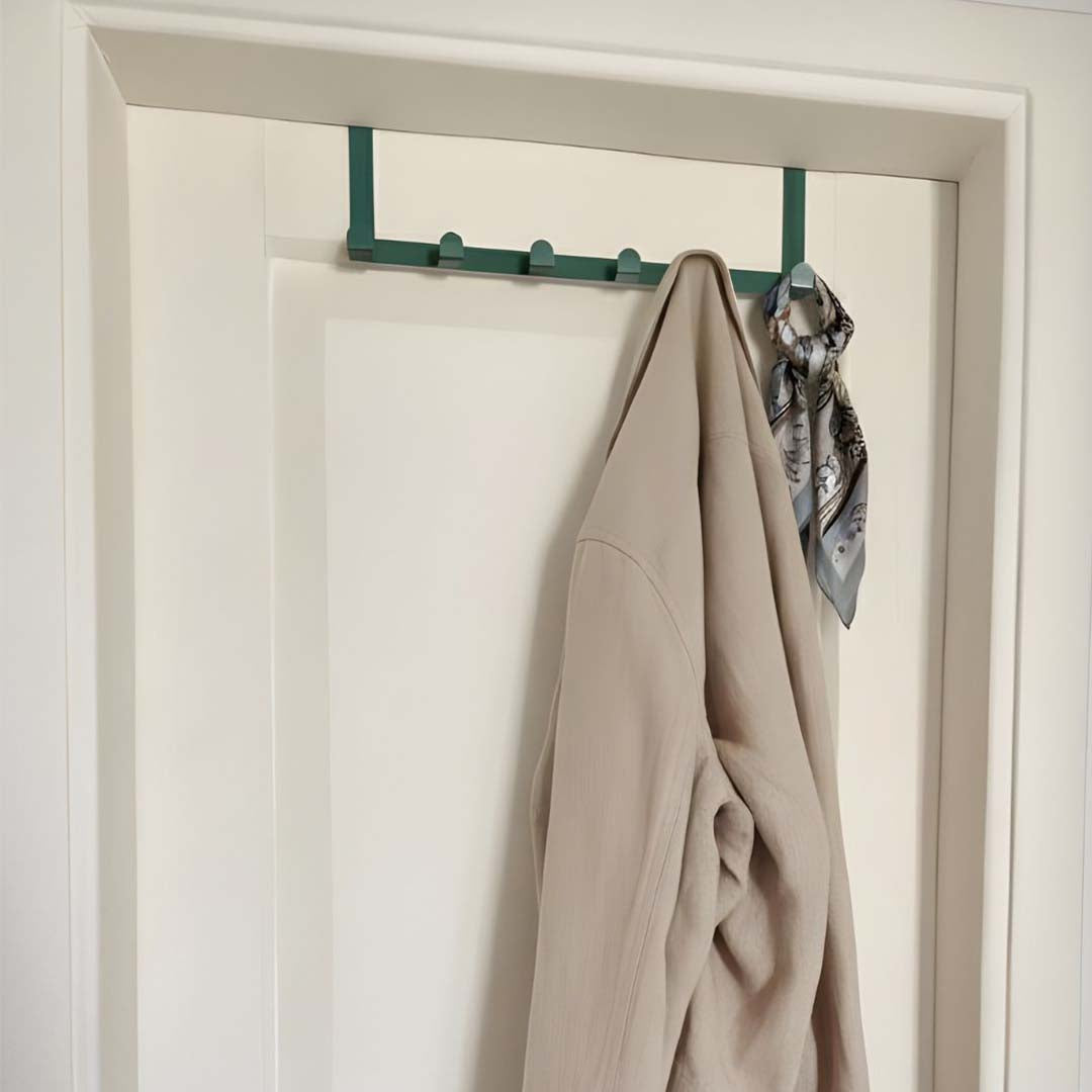 Seamless Metal Door Hook Hanger Olive