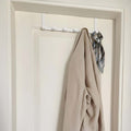 Seamless Metal Door Hook Hanger White