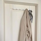 Seamless Metal Door Hook Hanger White