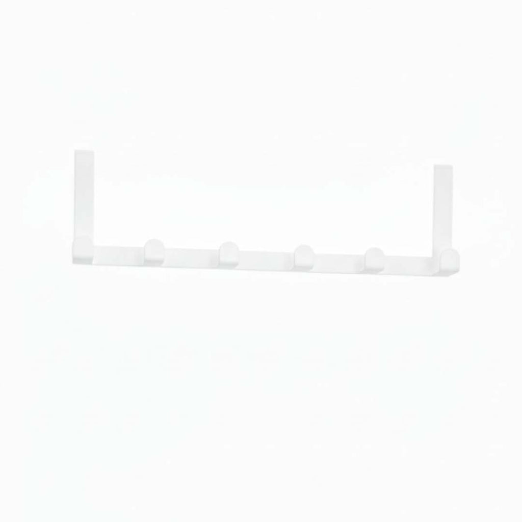Seamless Metal Door Hook Hanger White