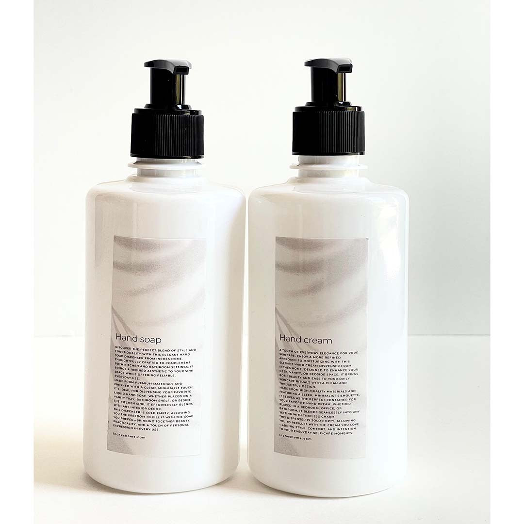 Pearl Plastic Bathroom Dispenser Set