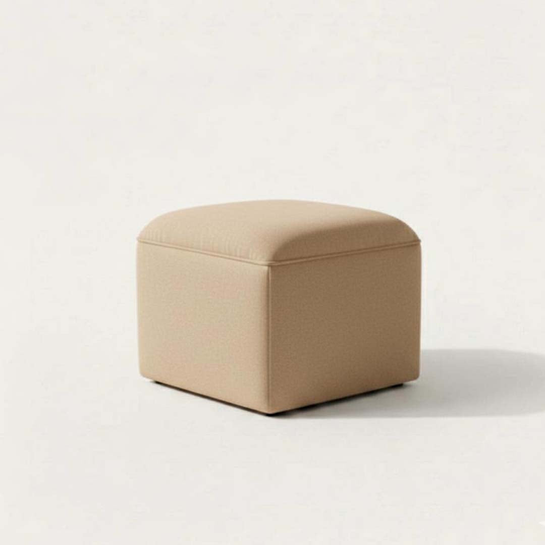 Beige Warm Pouf