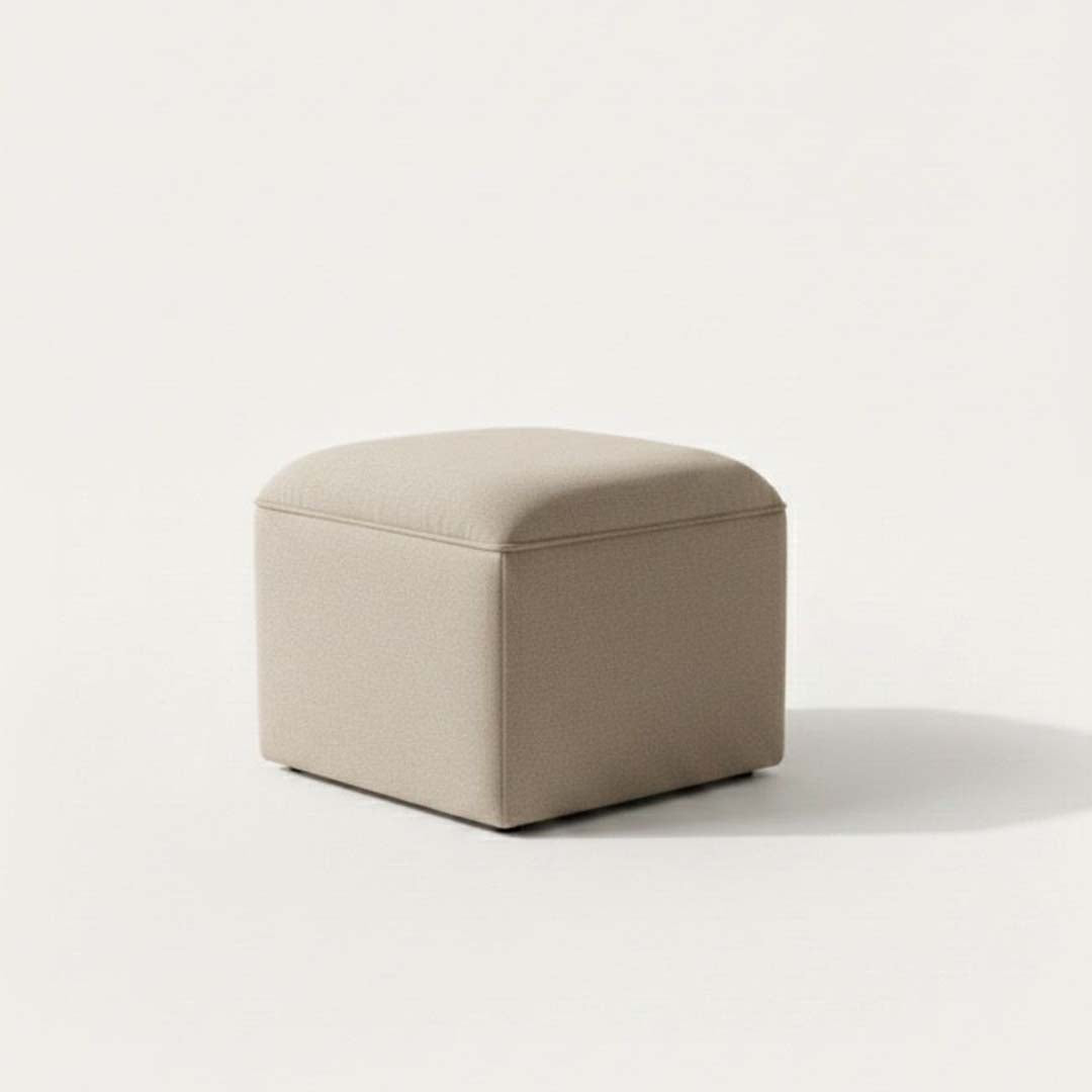 Beige Warm Pouf