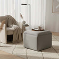 Mist Grey Pouf