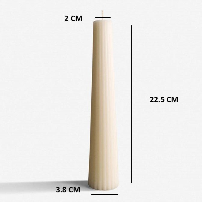 3 Long Pillar candles