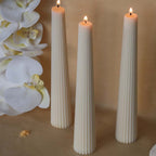 3 Long Pillar candles