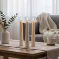 3 Long Pillar candles