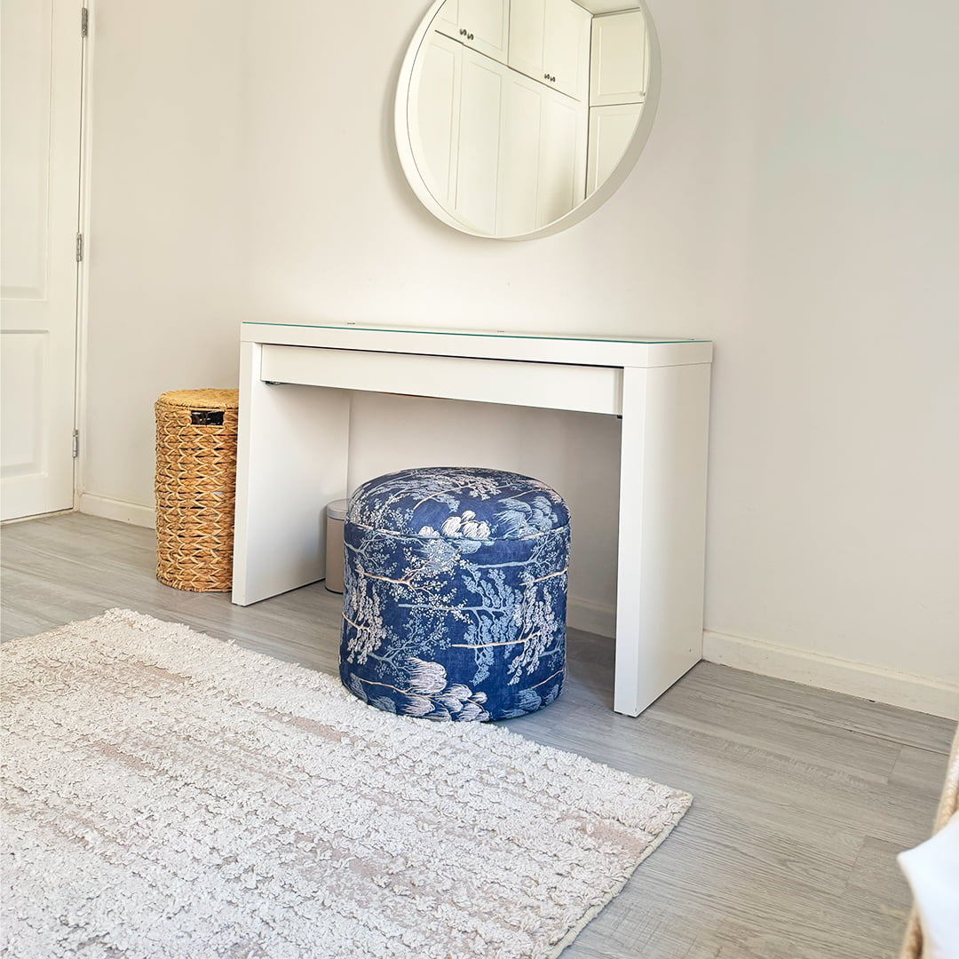 Cottage blue  Pouf