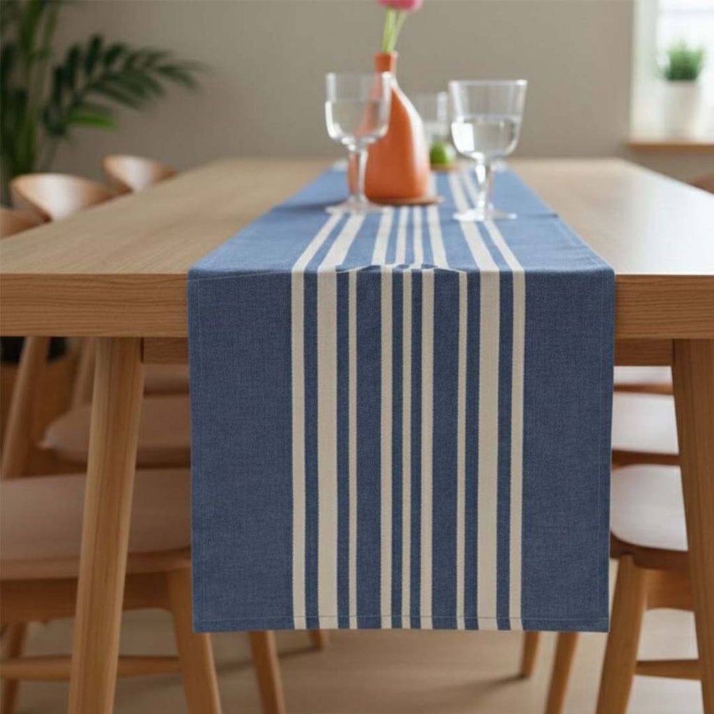 Blue Center Stripe Table Runner ( 6 Seaters )