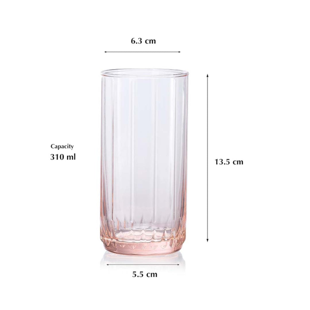 Blush Tall Glass Cup