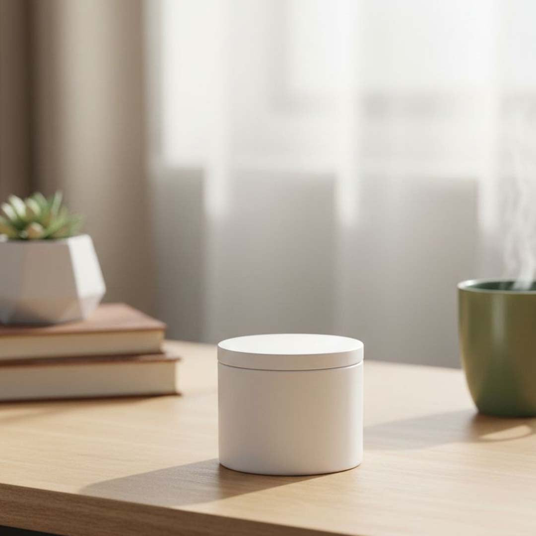 Glow wooden wick candle Jar – vanilla