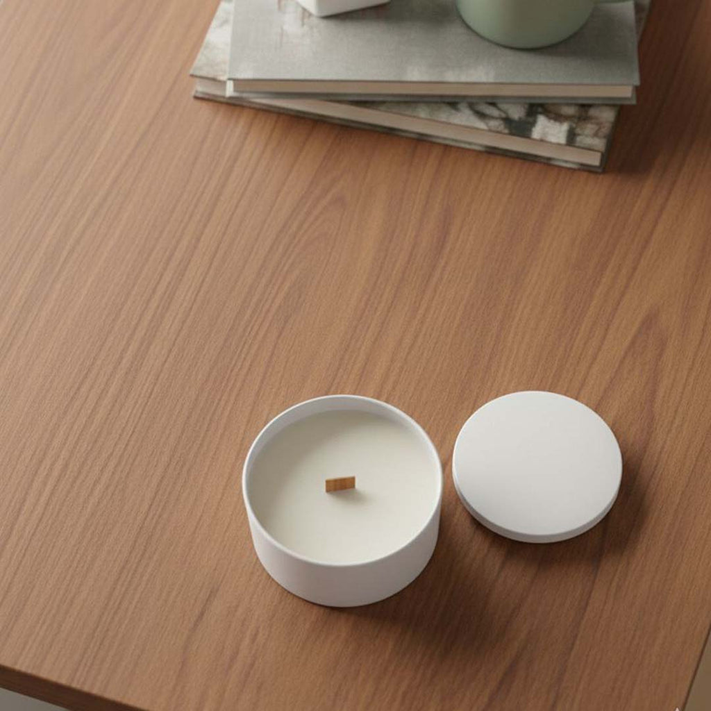 Glow wooden wick candle Jar – vanilla