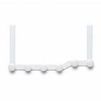 Zigzag Door Hook Hanger white Buttons