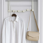 Zigzag Door Hook Hanger white Buttons