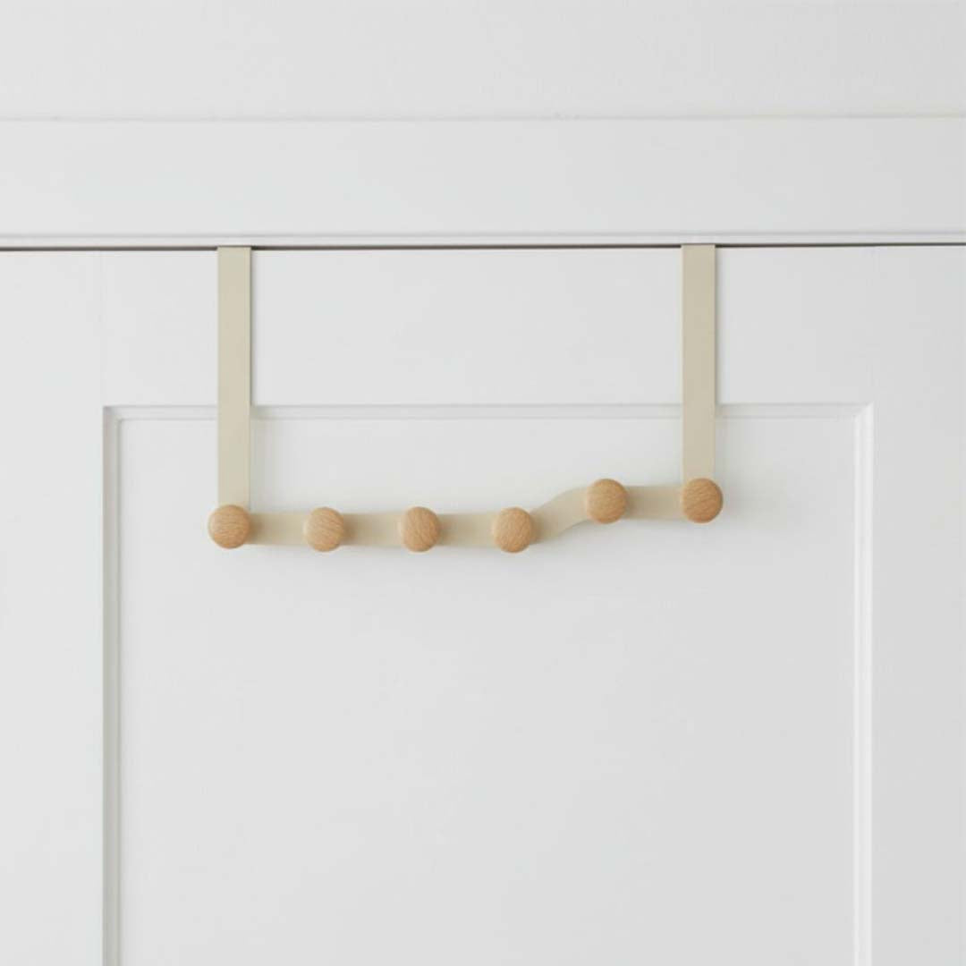 Beige Zigzag Door Hook Hanger